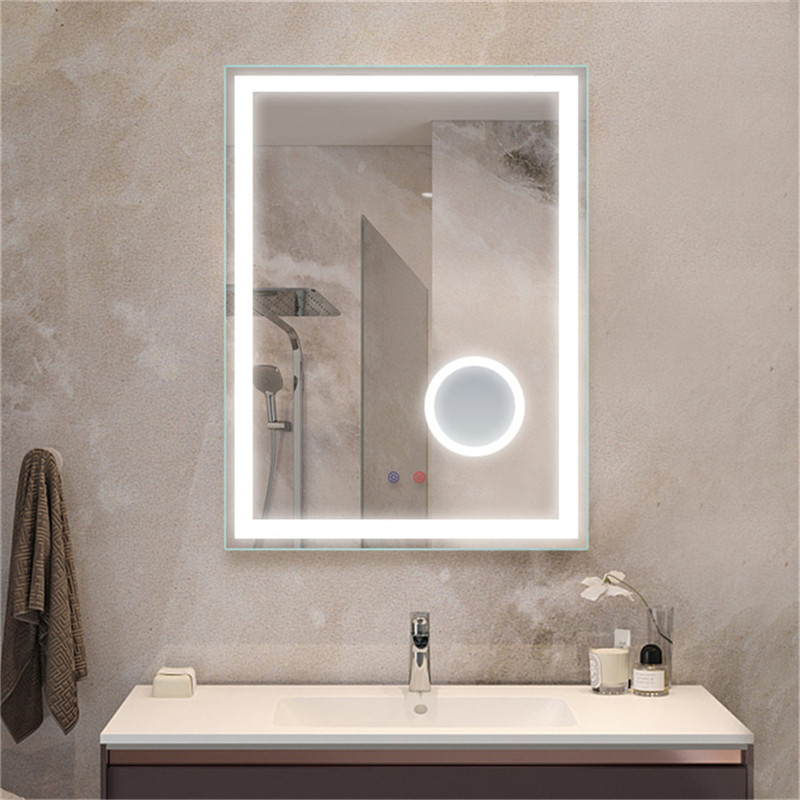 Házi dekoráció, fürdőszoba tükrök, tükrök, dekorációs fali tükör, 5X nagyító tükörrel.
