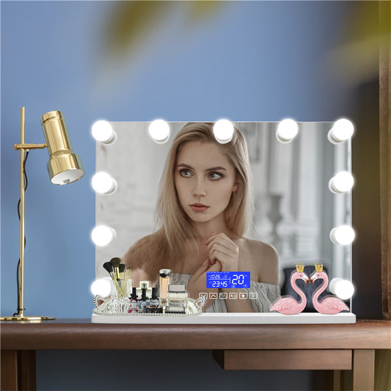 Kozmetikai kozmetikai érintőképernyő Vanity led smink tükröződik bluetooth-nal